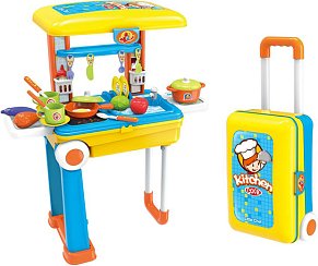 Σετ Κουζίνα Τρόλεϋ Little Chef 2 In 1
