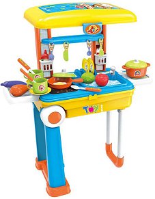 Σετ Κουζίνα Τρόλεϋ Little Chef 2 In 1