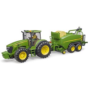 BRUDER John Deere C441R round bales press