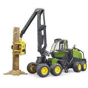 BRUDER John Deere 1270G harvester with one tree trunk