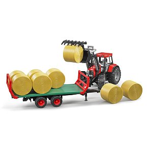 BRUDER Bale transport trailer with 8 round bales
