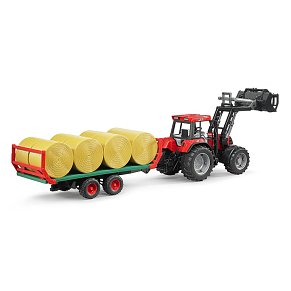 BRUDER Bale transport trailer with 8 round bales