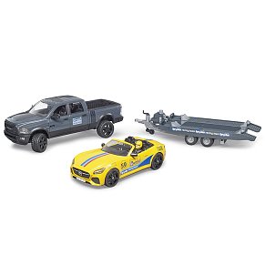 BRUDER Διπλοκάμπινο Ram ρυμούλκησης Roadster Racing Team