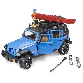 Bruder Jeep Wrangler Rubicon με Καγιάκ & Φιγούρα Καγιάκερ