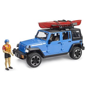 Bruder Jeep Wrangler Rubicon με Καγιάκ & Φιγούρα Καγιάκερ