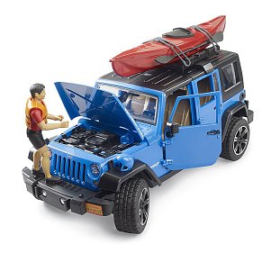 Bruder Jeep Wrangler Rubicon με Καγιάκ & Φιγούρα Καγιάκερ