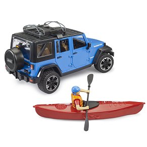 Bruder Jeep Wrangler Rubicon με Καγιάκ & Φιγούρα Καγιάκερ