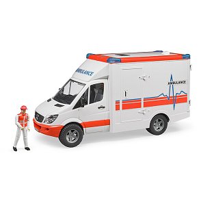 BRUDER Ασθενοφόρο Mercedes Benzs Sprinter με οδηγό