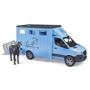 BRUDER Mercedes Benz sprinter μεταφοράς ζώων με άλογο