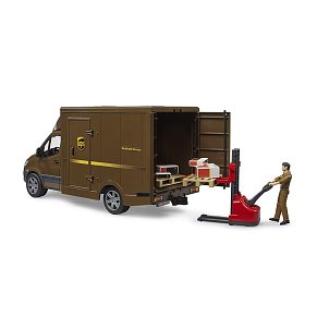 BRUDER Φορτηγάκι Mercedes Benz Sprinter UPS με οδηγό και ανυψωτικό