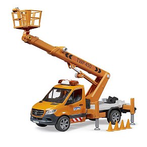 BRUDER Mercedes Benzs Sprinter Φορτηγάκι με πλατφόρμα ανύψωσης