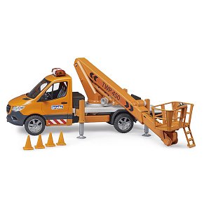 BRUDER Mercedes Benzs Sprinter Φορτηγάκι με πλατφόρμα ανύψωσης