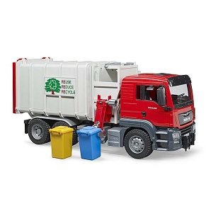 BRUDER MAN TGS Side loading garbage truck