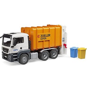 BRUDER MAN TGS Side loading garbage truck