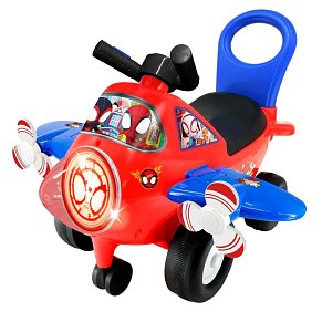 Kiddieland Spidey & Friends Lights & Sounds Ride-On Plane
