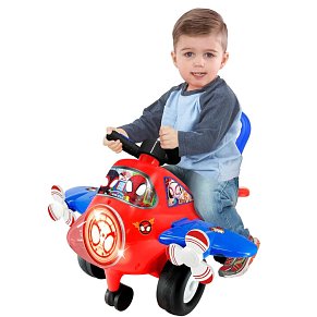 Kiddieland Spidey & Friends Lights & Sounds Ride-On Plane