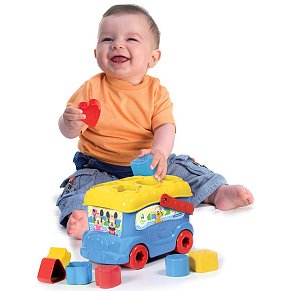 Baby Clementoni Λεωφορειάκι με Σχήματα Mickey