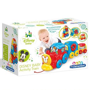 Baby Clementoni Disney Baby Βρεφικό Παιχνίδι Τρενάκι Pull Along