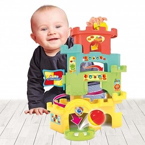 Baby Clementoni ΒΡΕΦΙΚΟ ΠΑΙΧΝΙΔΙ ΚΑΣΤΡΑΚΙ ΠΥΡΑΜΙΔΑ ΜΕ ΜΠΑΛΑ