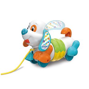 Baby Clementoni ΒΡΕΦΙΚΟ ΠΑΙΧΝΙΔΙ ΣΚΥΛΑΚΙ PULL ALONG ΤΣΑΡΛΙ