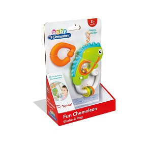 Baby Clementoni Βρεφική Ηλεκτρονική Κουδουνίστρα Χαμαιλέοντας