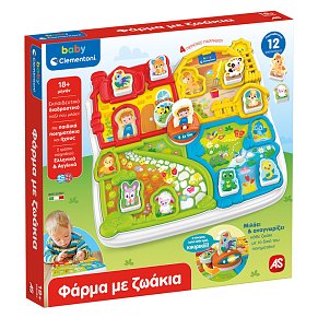 Baby Clementoni Educational Baby Toddler Farm With Baby Animals