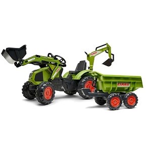 FALK Claas backhoe Τρακτέρ με Εκσκαφέα and Maxi tilt Καρότσα