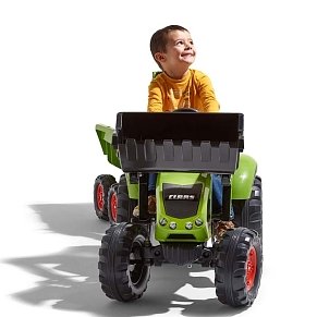 FALK Claas backhoe Τρακτέρ με Εκσκαφέα and Maxi tilt Καρότσα