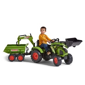 FALK Claas backhoe Τρακτέρ με Εκσκαφέα and Maxi tilt Καρότσα