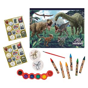 Σετ Ζωγραφικής Διάφανη Τσάντα Jurassic World