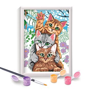 ΕΡΓΑΣΤΗΡΙΟ ΖΩΓΡΑΦΙΚΗΣ Paint & Frame Funny Kitties