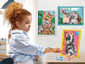 ΕΡΓΑΣΤΗΡΙΟ ΖΩΓΡΑΦΙΚΗΣ Paint & Frame Funny Kitties