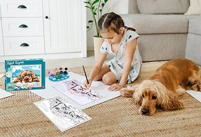 ΕΡΓΑΣΤΗΡΙΟ ΖΩΓΡΑΦΙΚΗΣ Paint & Frame Loving Puppy