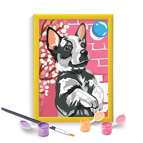 ΕΡΓΑΣΤΗΡΙΟ ΖΩΓΡΑΦΙΚΗΣ Paint & Frame Playful Husky