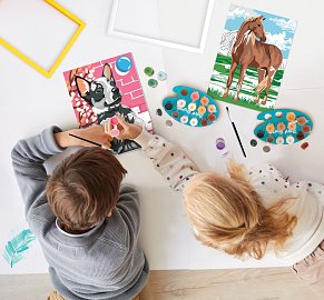 ΕΡΓΑΣΤΗΡΙΟ ΖΩΓΡΑΦΙΚΗΣ Paint & Frame Playful Husky