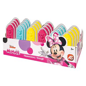 Πλαστελίνη Disney Minnie Βαζάκι Με 2 Χρώματα Και Καπάκι Καλουπάκι 3D Αναδιπλούμενο 100gr