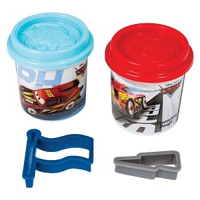 DOUGH SET 2 POTS 4OZ AND 2 CUTTERS CARS