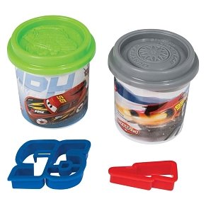 DOUGH SET 2 POTS 4OZ AND 2 CUTTERS CARS