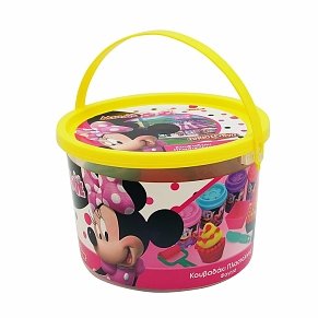 Πλαστελίνη Disney Minnie Κουβαδάκι Με 4 Βαζάκια - Καπάκια Καλουπάκια Και 8 Εργαλεία 200gr