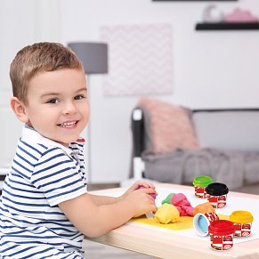 Disney Cars Dough Set With 10 Pots And 3D Caps 500gr