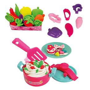 Disney Minnie Dough Kitchen Playset With 4 Pots And 3D Caps 200gr