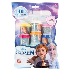 Πλαστελίνη Disney Frozen Σακουλάκι Με 10 Βαζάκια Και Καπάκια Καλουπάκια 280gr
