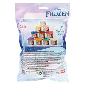 Πλαστελίνη Disney Frozen Σακουλάκι Με 10 Βαζάκια Και Καπάκια Καλουπάκια 280gr