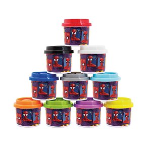 Πλαστελίνη Marvel Spiderman Σακουλάκι Με 10 Βαζάκια Και Καπάκια Καλουπάκια 280gr