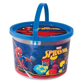 Spiderman Bucket With 4 Pots - 3D Caps & 8 Tools