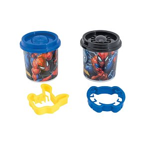 Dough Marvel Spiderman Set Of 2 Dough Pots With 2 Cutters 228gr
