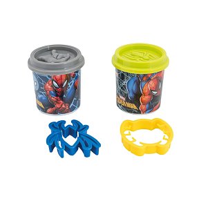 Dough Marvel Spiderman Set Of 2 Dough Pots With 2 Cutters 228gr