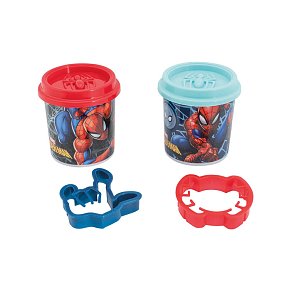 Dough Marvel Spiderman Set Of 2 Dough Pots With 2 Cutters 228gr