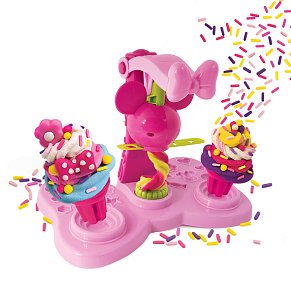 Dough Ice Cream Maker With 4 Dough Pots - 3D Caps 256gr And Sprinkles