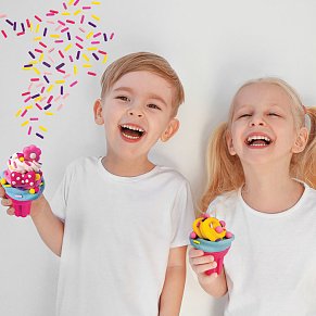 Dough Ice Cream Maker With 4 Dough Pots - 3D Caps 256gr And Sprinkles